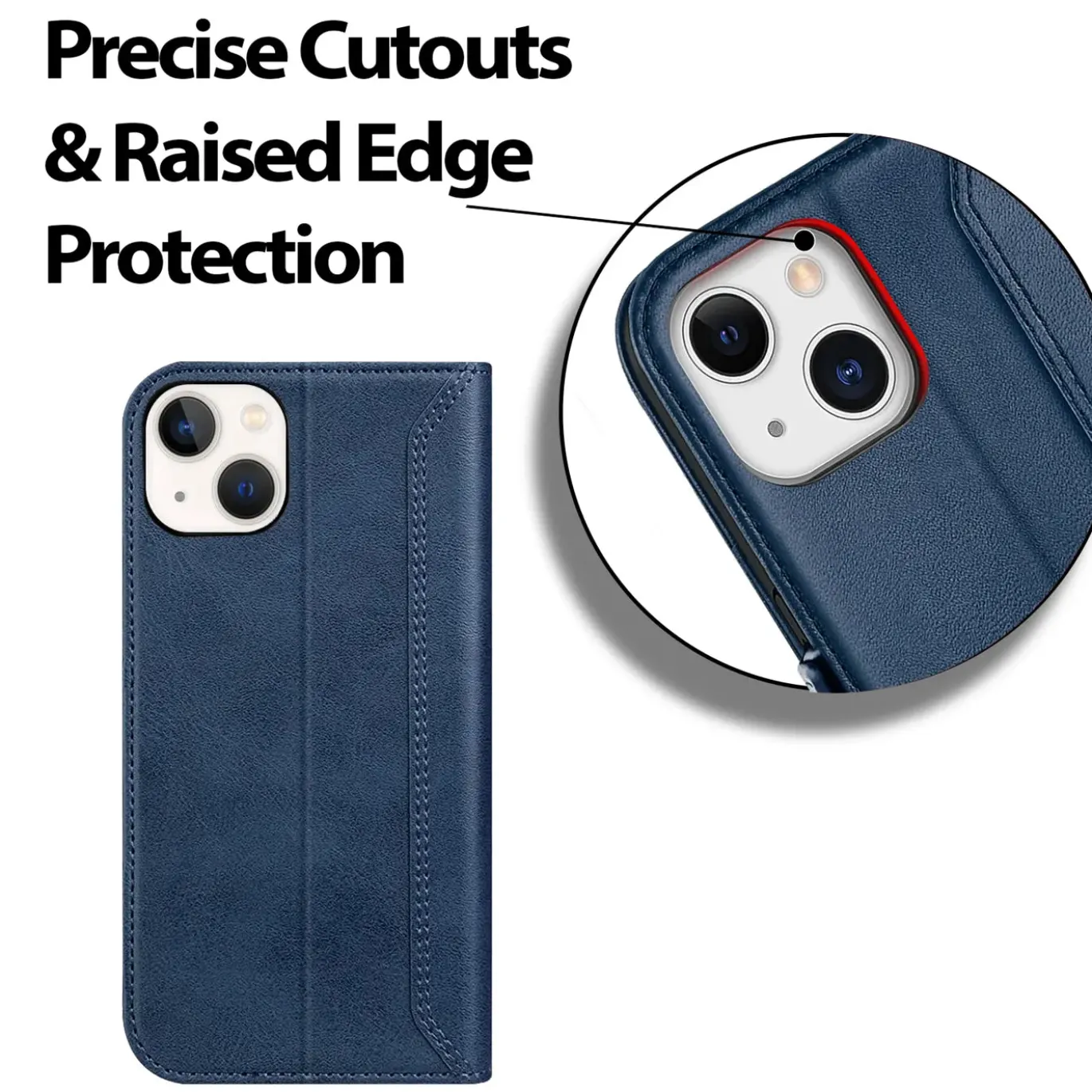 iPhone 15 Plus - Robuste Klapphülle mit RFID Block