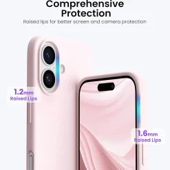 iPhone 16 Plus - Silikon Case mit Mikrofaser-Innenseite