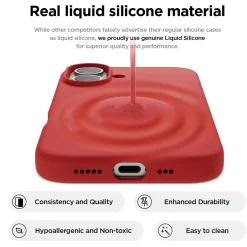 iPhone 16 Plus - Silikon Case mit Mikrofaser-Innenseite