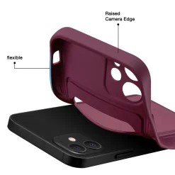 iPhone 14 Plus - Silikonhülle mit Kartenfach & Kameraschutz