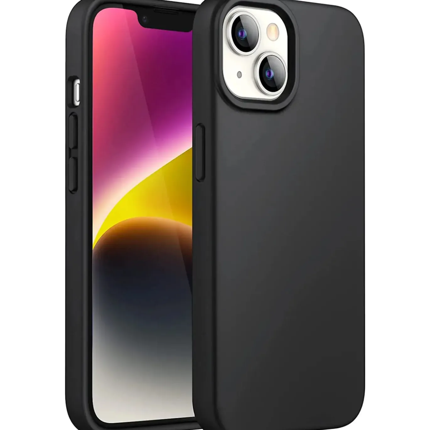 iPhone 15 Plus - Slim Silikon Backcover Schwarz