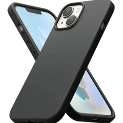 iPhone 15 Plus - Slim Silikon Backcover Schwarz
