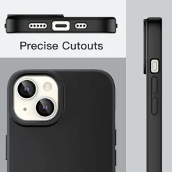 iPhone 14 Plus - Slim Silikon Backcover Schwarz