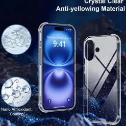iPhone 16 Plus - Stoßfestes Clear Case