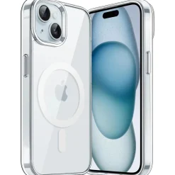 iPhone 15 Plus - Transparente MagSafe Silikonhülle