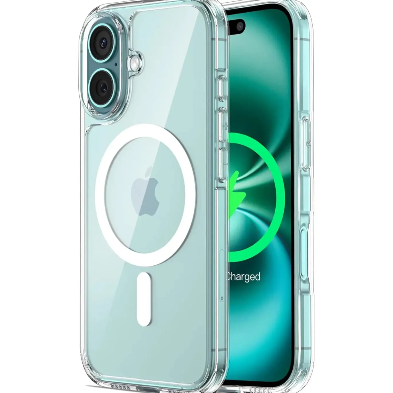 iPhone 16 Plus - Transparente MagSafe Silikonhülle