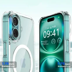 iPhone 16 Plus - Transparente MagSafe Silikonhülle
