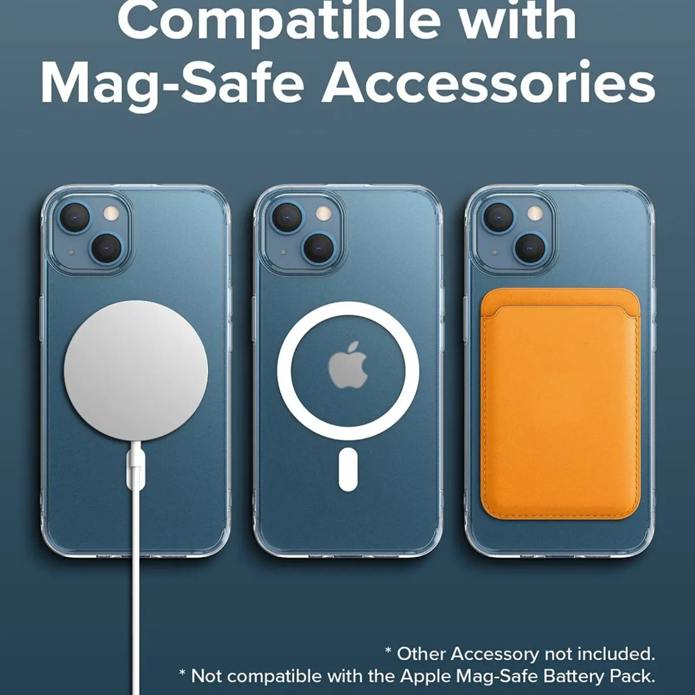 iPhone 14 Plus - Transparente MagSafe Silikonhülle