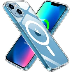 iPhone 14 Plus - Transparente MagSafe Silikonhülle