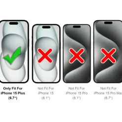 iPhone 15 Plus - Transparente MagSafe Silikonhülle