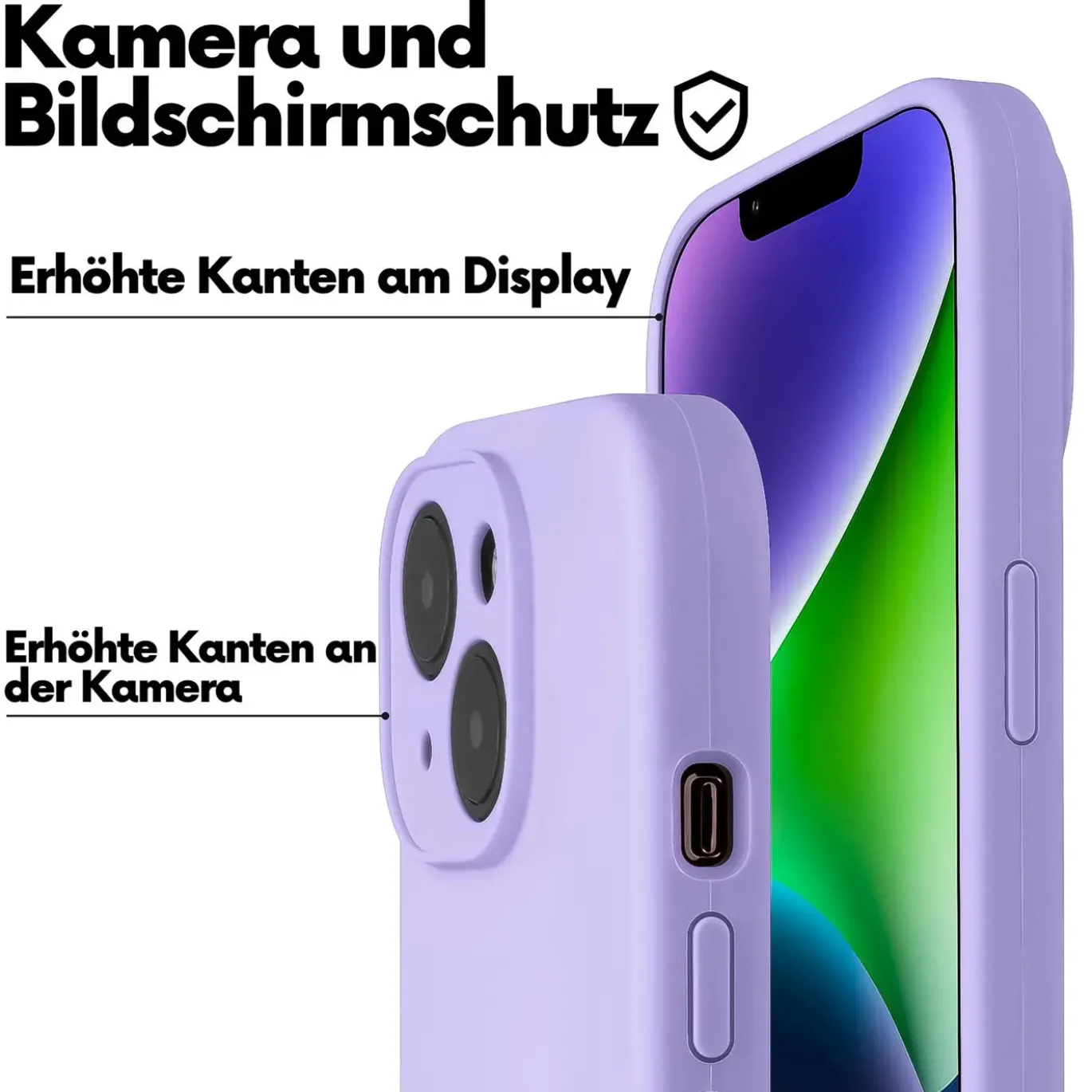 iPhone 15 Plus - Umhängehülle mit Kameraschutz