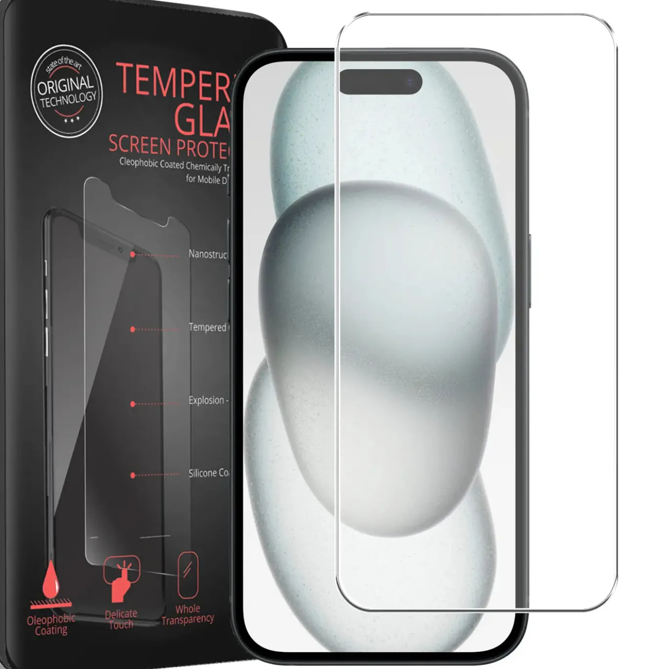 iPhone 15 Plus - 2x 9H Panzer Glasfolie, Displayfolie