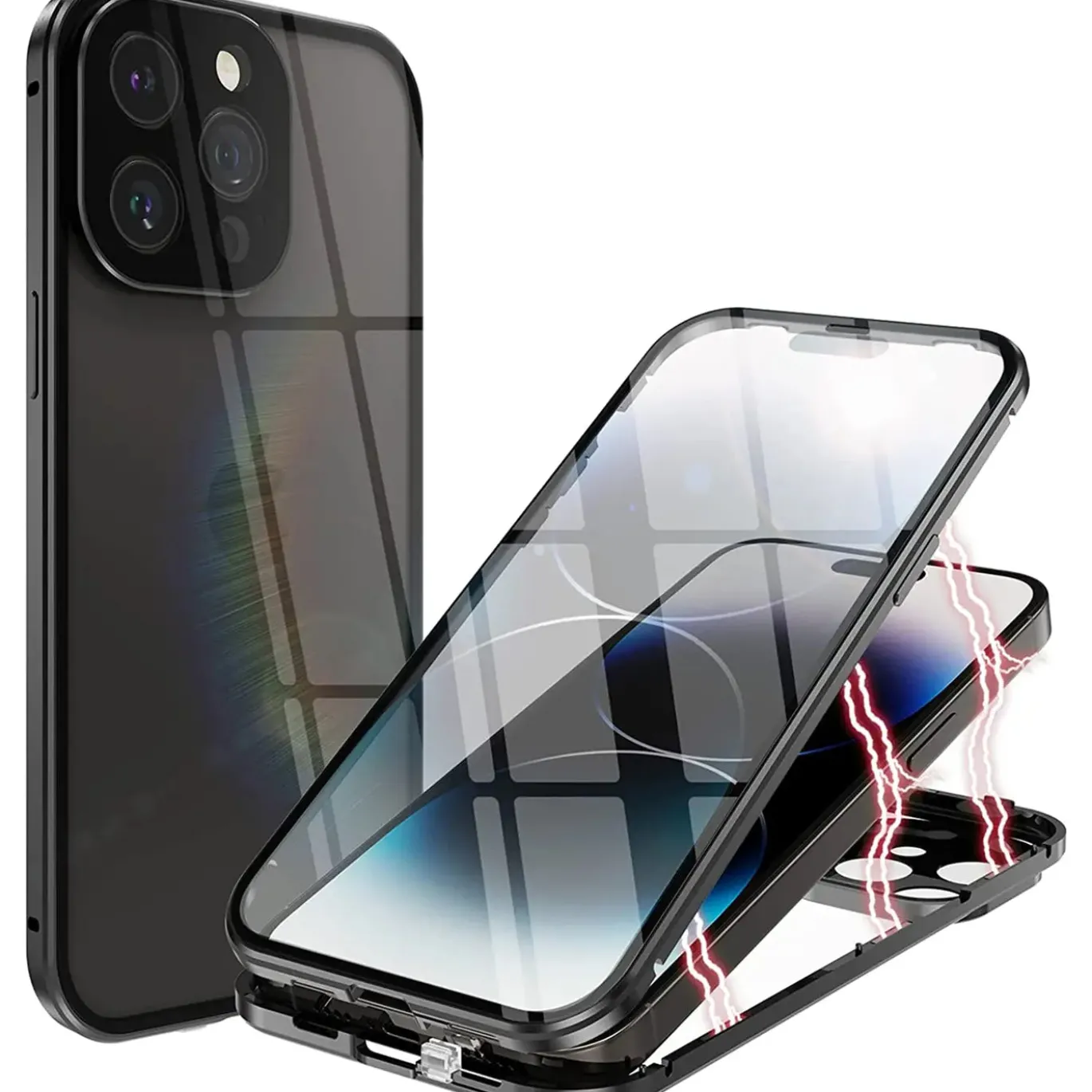 iPhone 14 Pro - 360° Glas Hülle mit Rundumschutz