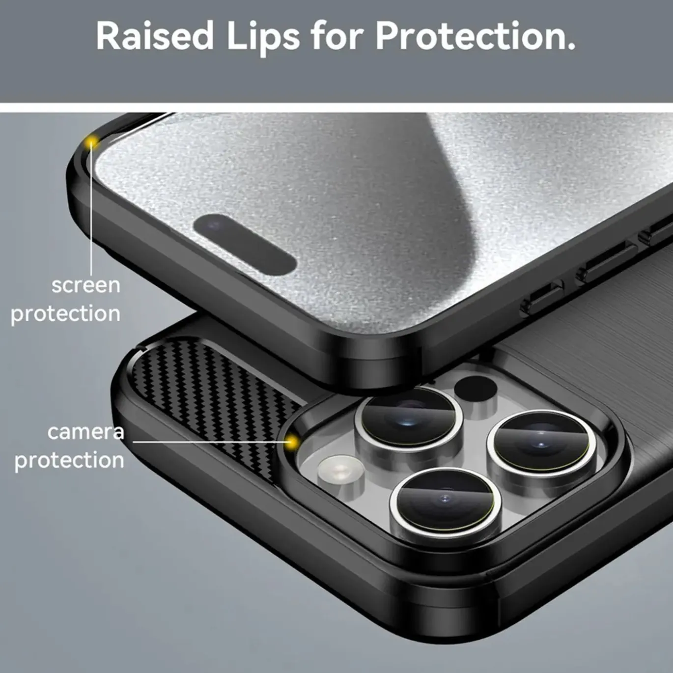 iPhone 16 Pro - Carbon Case Hülle, stoßfest
