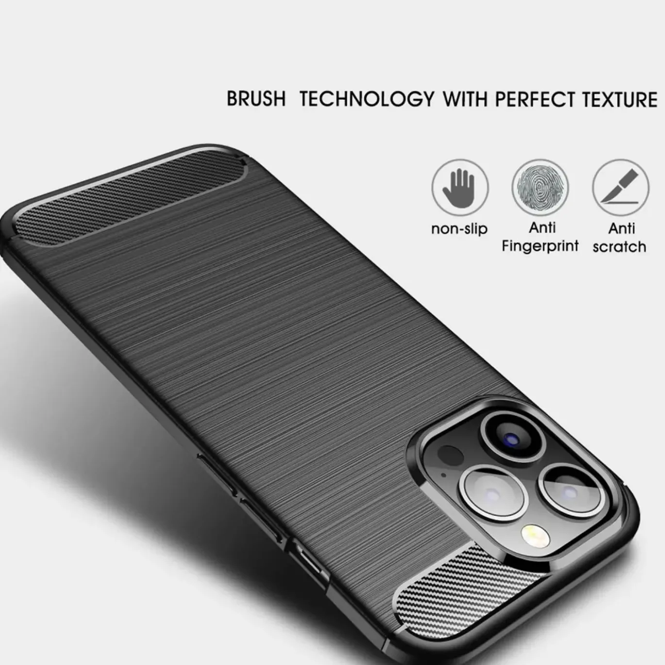 iPhone 14 Pro - Carbon Case Hülle, stoßfest