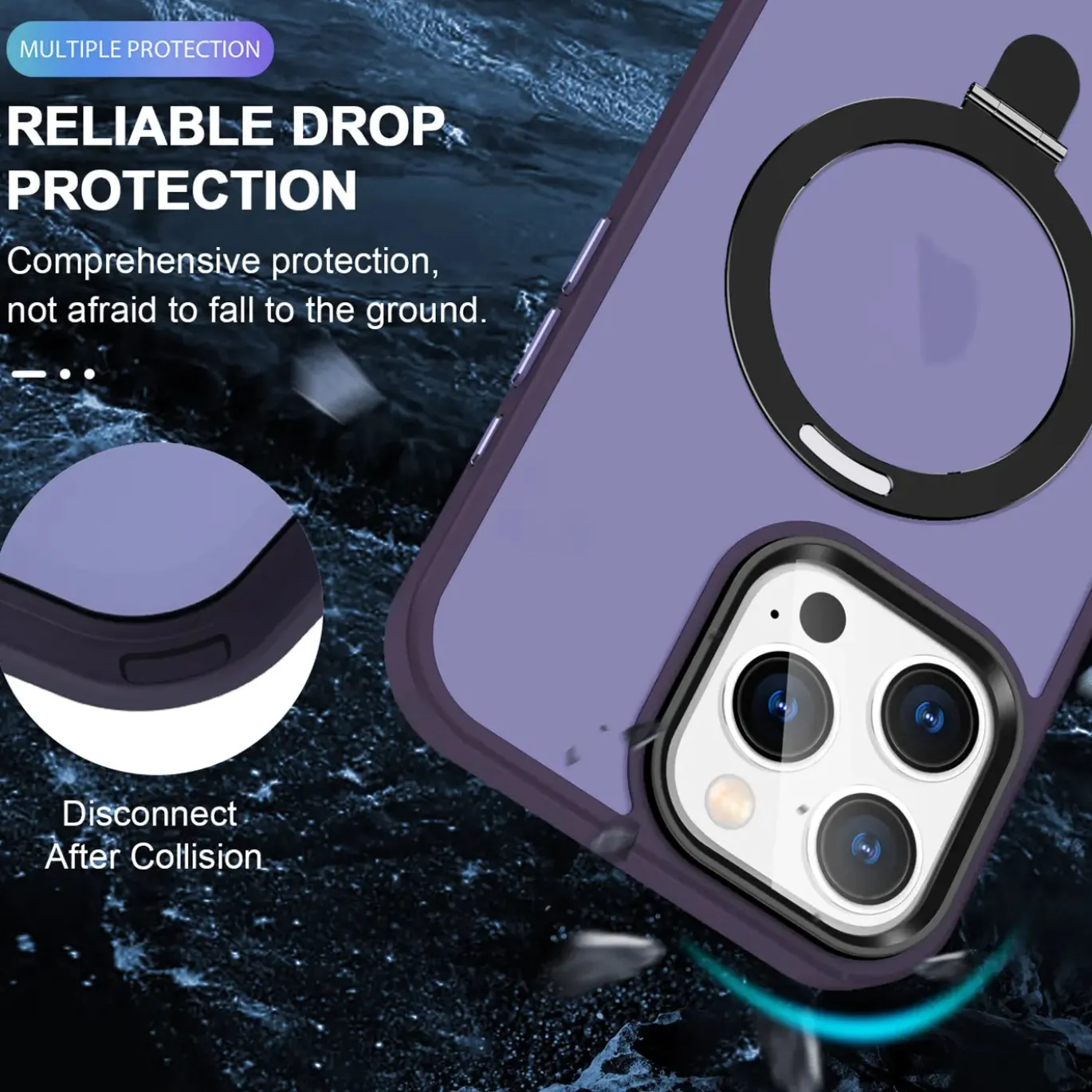 iPhone 16 Pro - Farbige MagSafe Hülle mit Ring