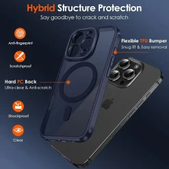 iPhone 15 Pro - Farbige MagSafe Hülle mit Kameraschutz