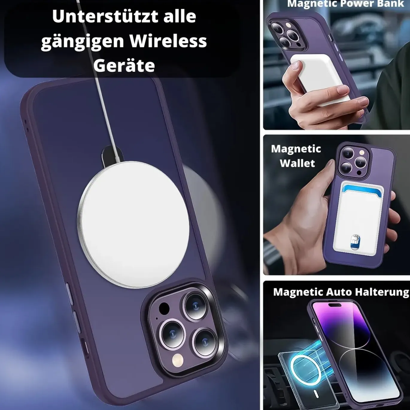 iPhone 15 Pro - Farbige MagSafe Hülle mit Ring