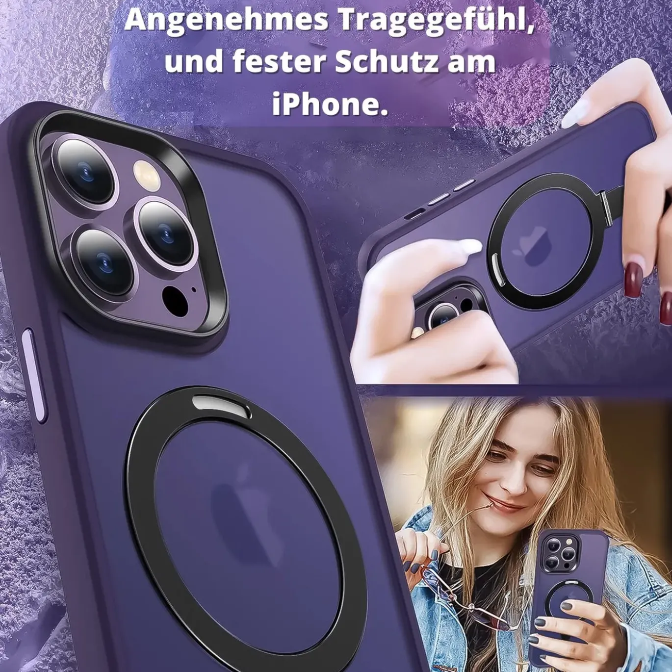 iPhone 13 Pro - Farbige MagSafe Hülle mit Ring