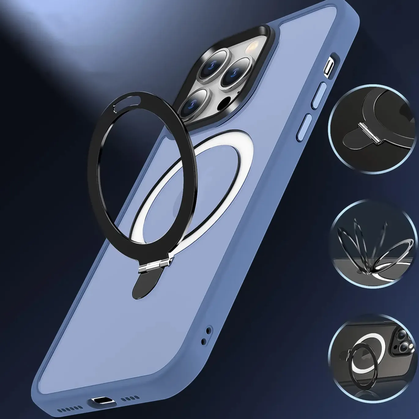 iPhone 13 Pro - Farbige MagSafe Hülle mit Ring