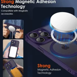 iPhone 14 Pro - Farbige MagSafe Hülle mit Kameraschutz