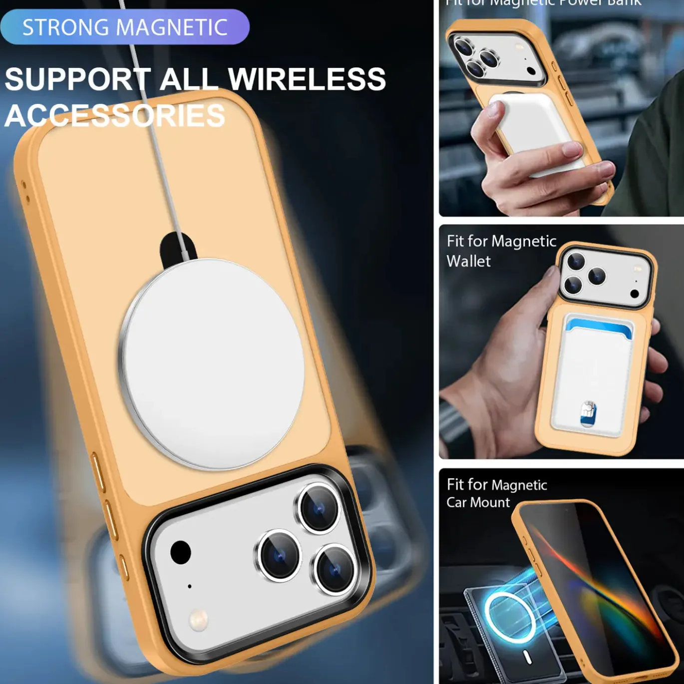 iPhone 17 Pro - Farbige MagSafe Hülle mit Ring