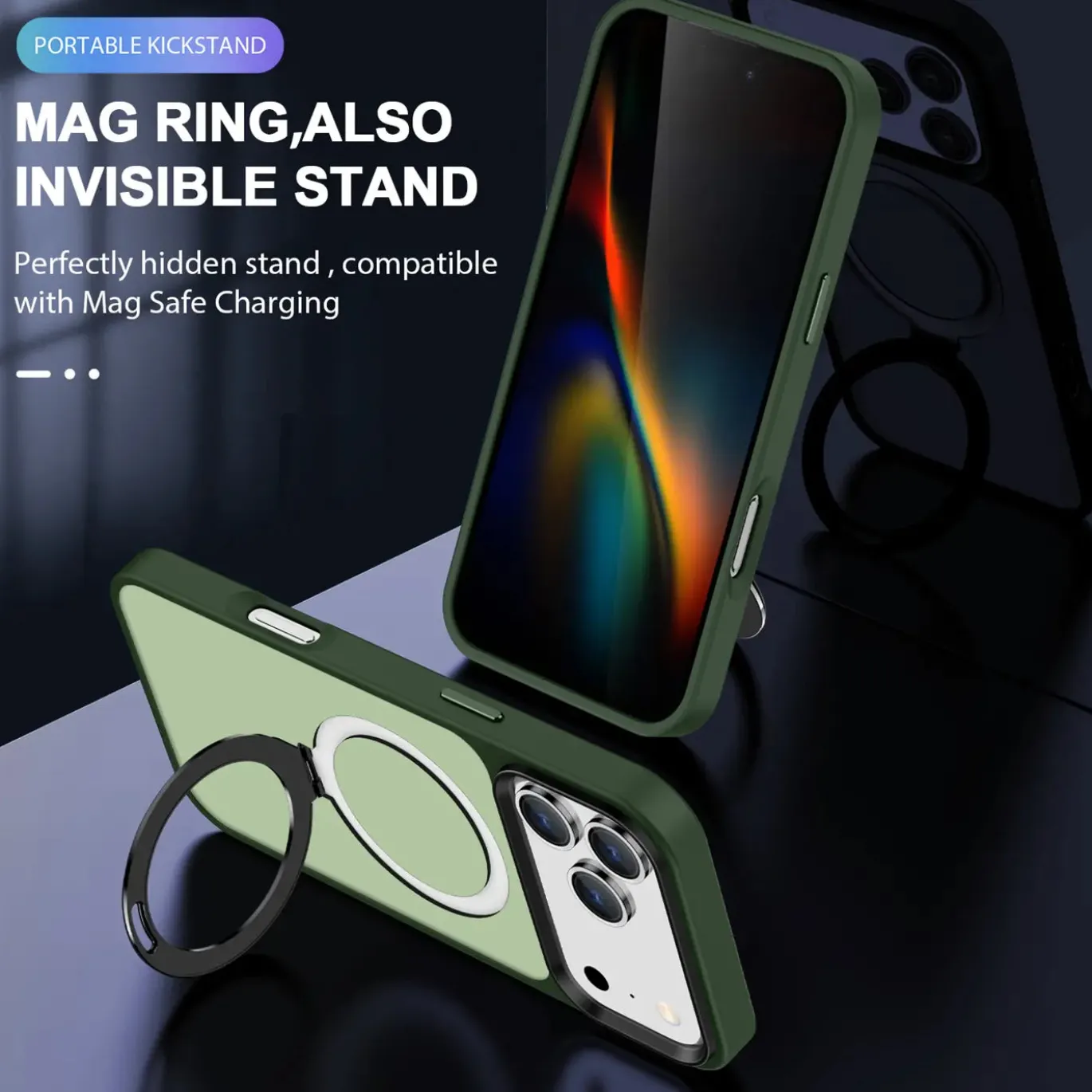 iPhone 17 Pro - Farbige MagSafe Hülle mit Ring