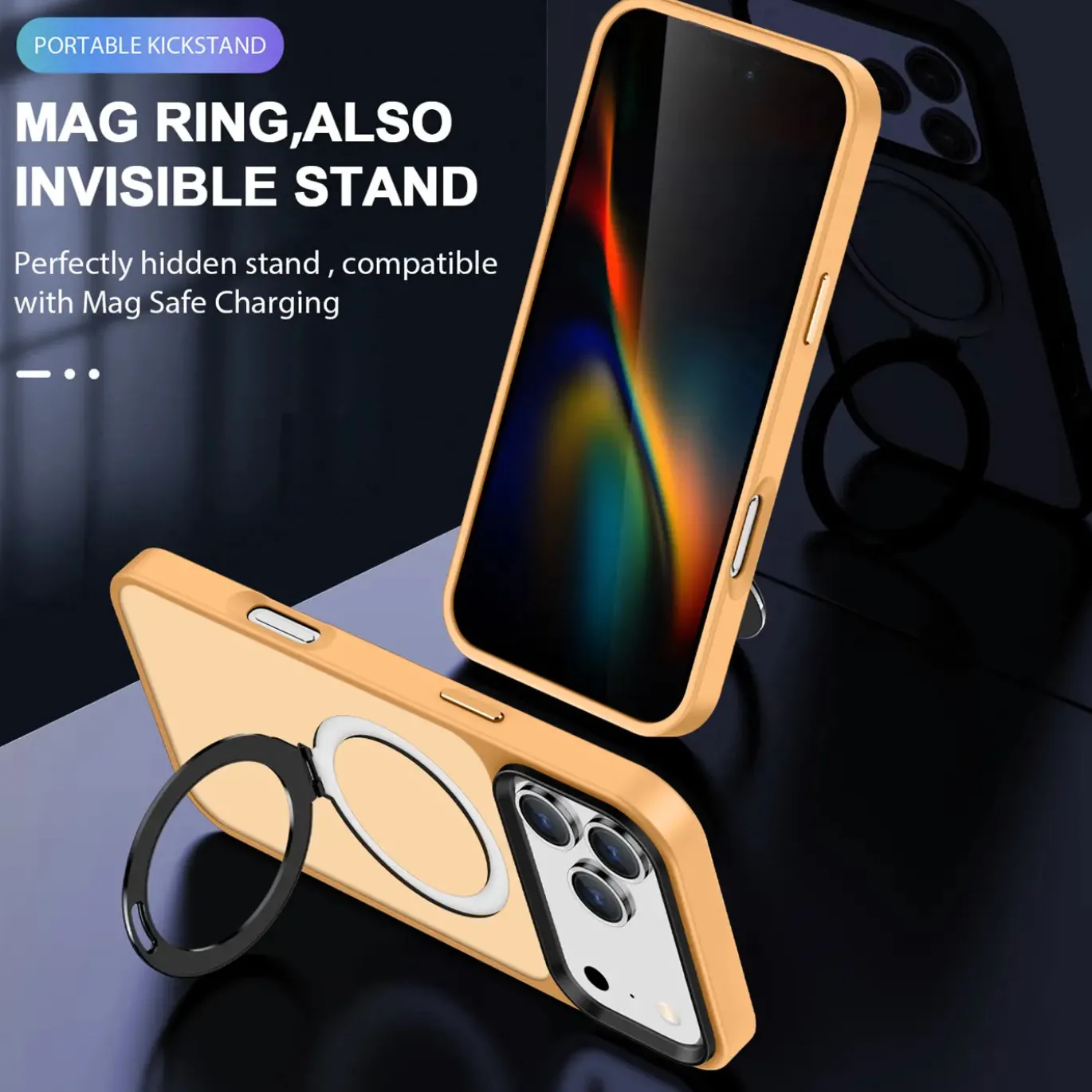 iPhone 17 Pro - Farbige MagSafe Hülle mit Ring