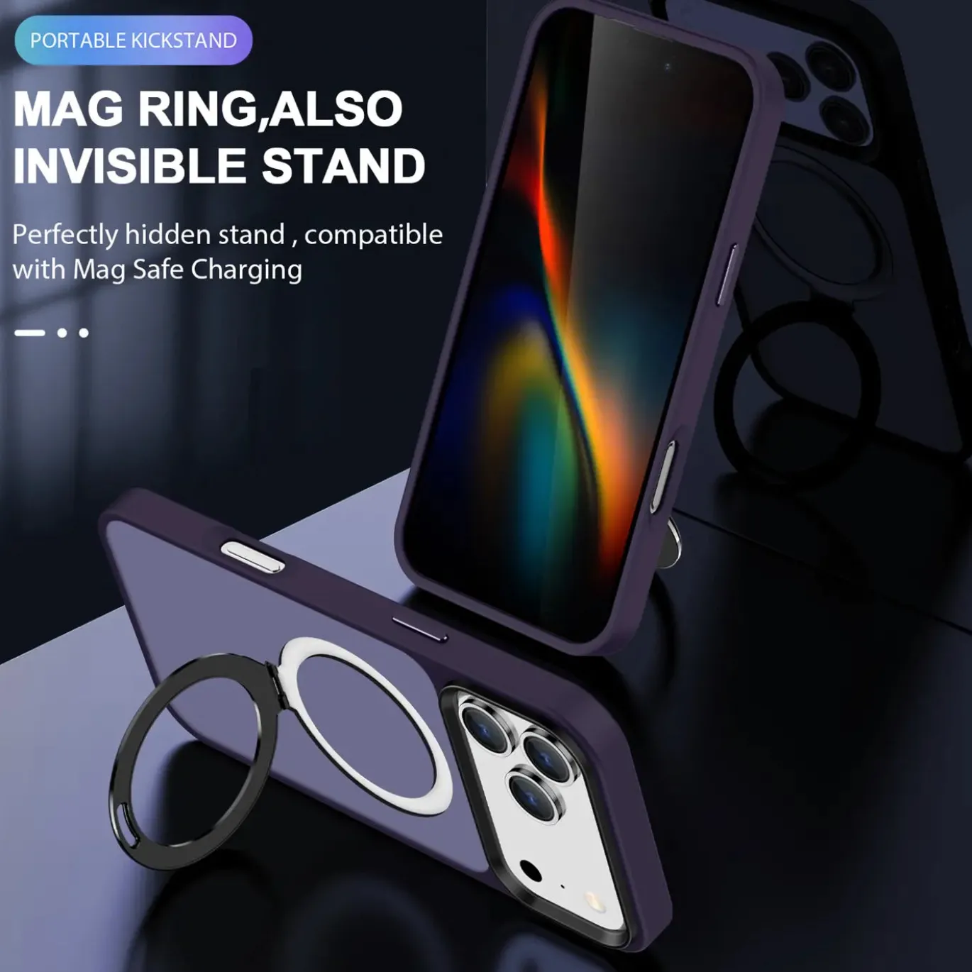 iPhone 17 Pro - Farbige MagSafe Hülle mit Ring