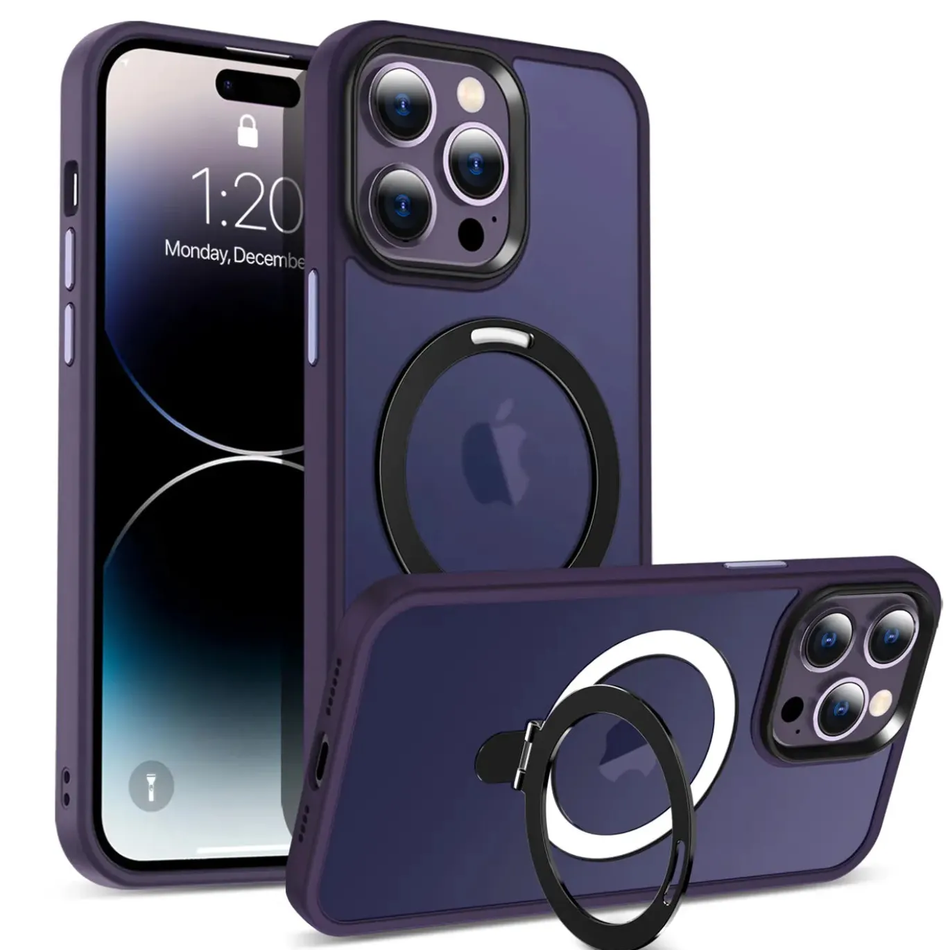 iPhone 14 Pro - Farbige MagSafe Hülle mit Ring