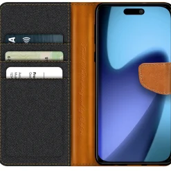 iPhone 17 Pro - Jeanslook Klapphülle mit Kartenfach