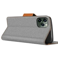 iPhone 11 Pro - Jeanslook Klapphülle mit Kartenfach