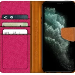iPhone 11 Pro - Jeanslook Klapphülle mit Kartenfach