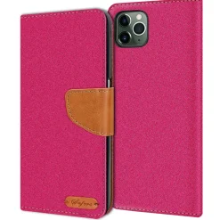 iPhone 11 Pro - Jeanslook Klapphülle mit Kartenfach