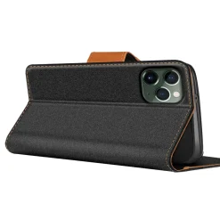 iPhone 11 Pro - Jeanslook Klapphülle mit Kartenfach
