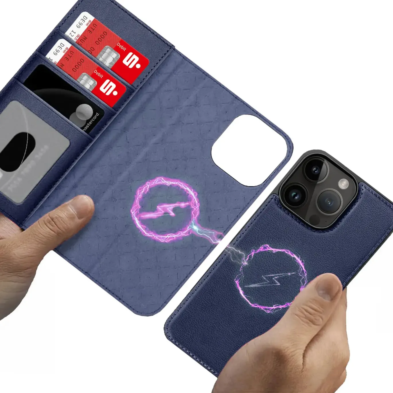 iPhone 16 Pro - Klapphülle mit Kartenfächern & MagSafe-Kompatibilität