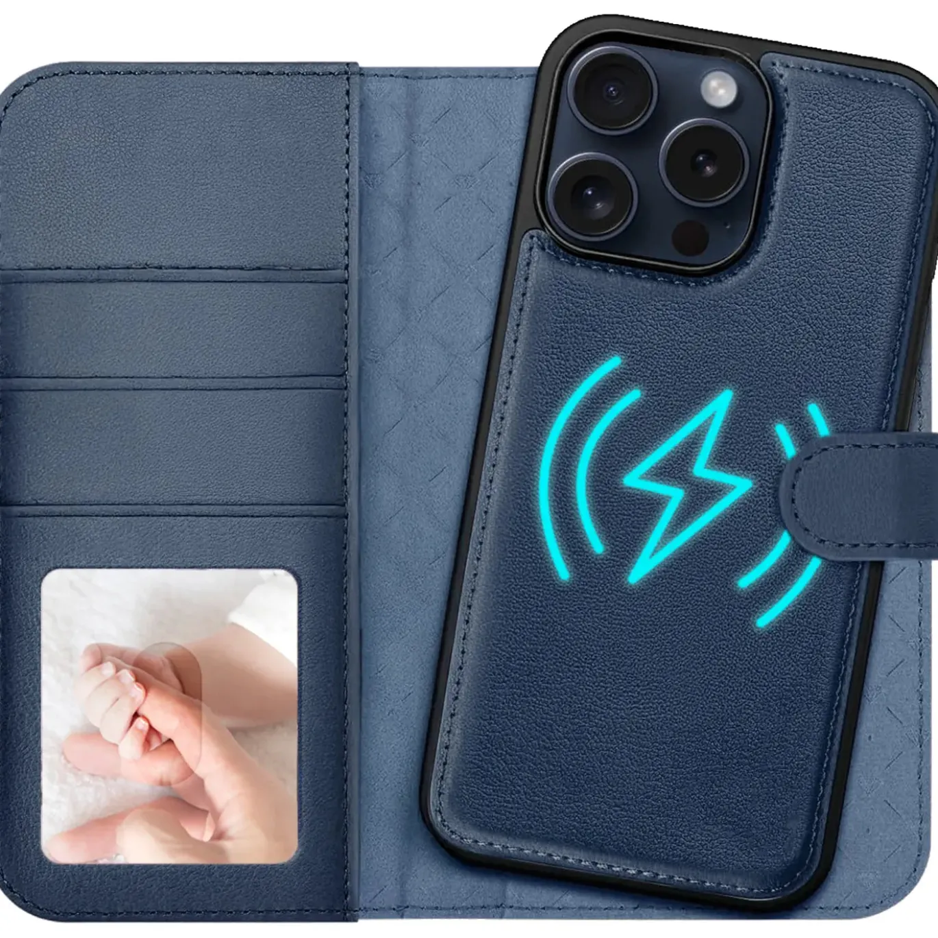 iPhone 16 Pro - Klapphülle mit Kartenfächern & MagSafe-Kompatibilität