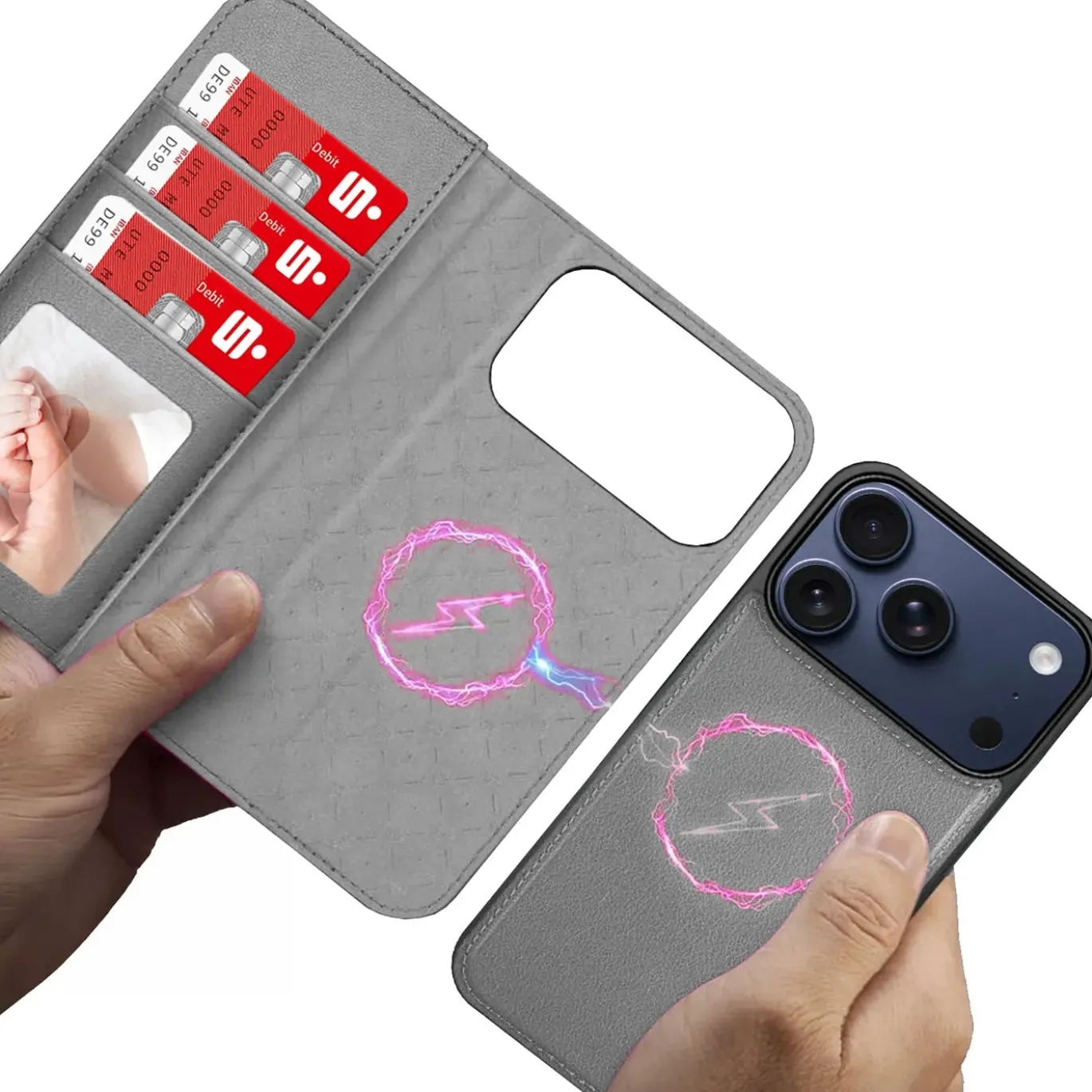iPhone 17 Pro - Klapphülle mit Kartenfächern & MagSafe-Kompatibilität