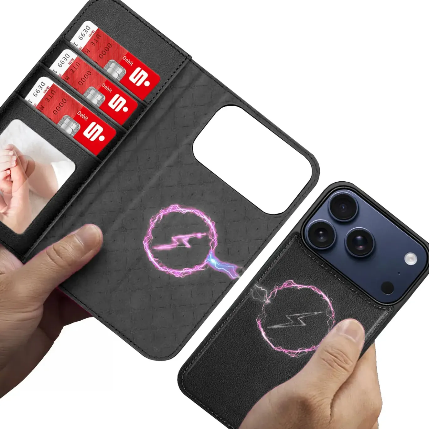 iPhone 17 Pro - Klapphülle mit Kartenfächern & MagSafe-Kompatibilität