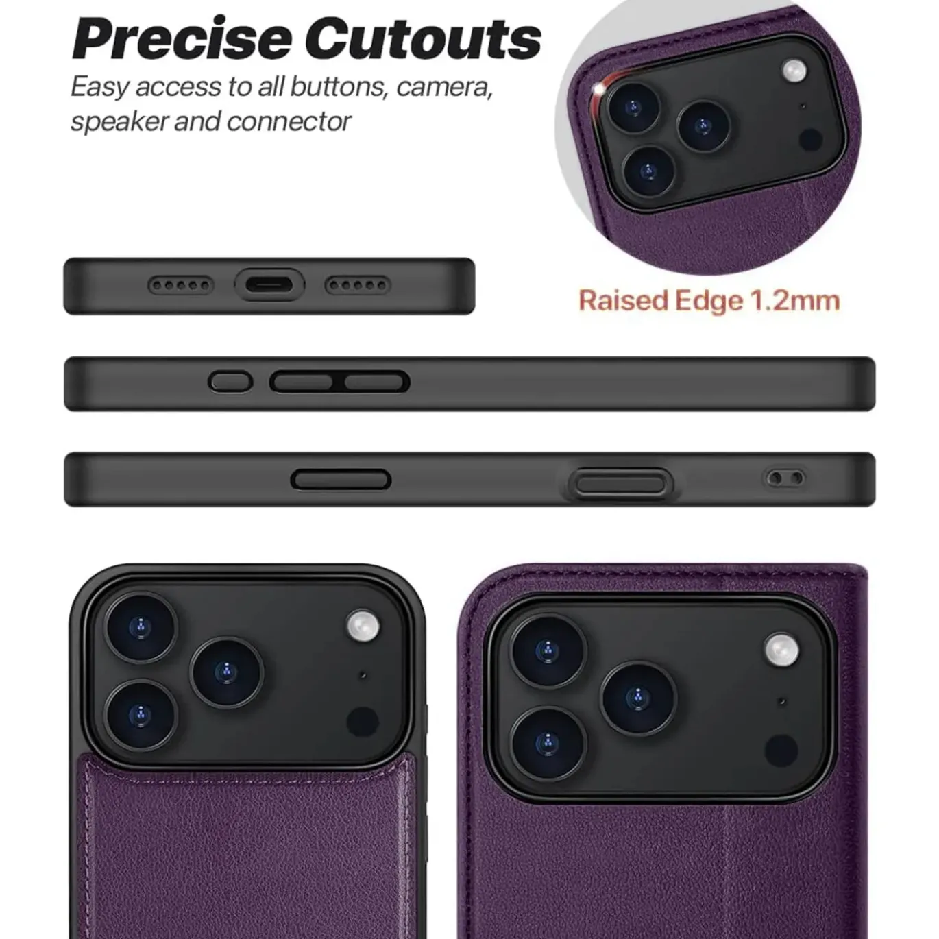 iPhone 17 Pro - Klapphülle mit Kartenfächern & MagSafe-Kompatibilität