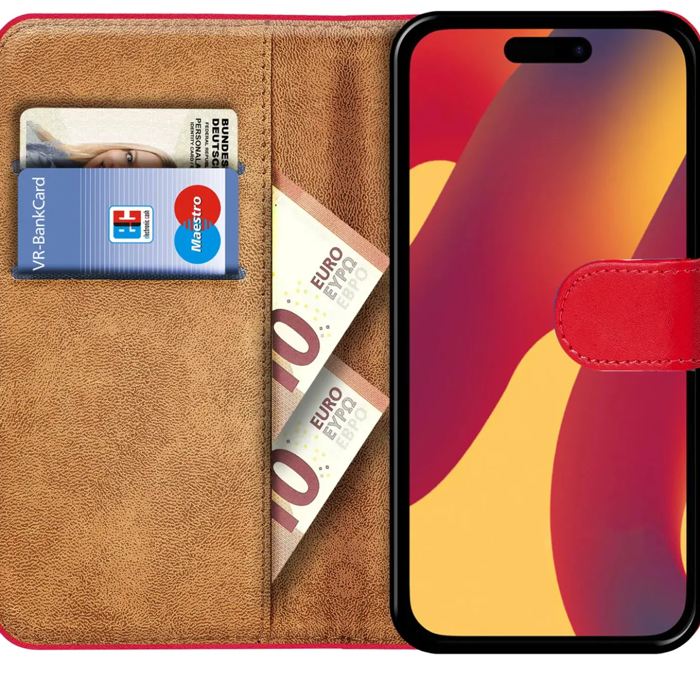 iPhone 16 Pro - Klapphülle mit Kartenfächern