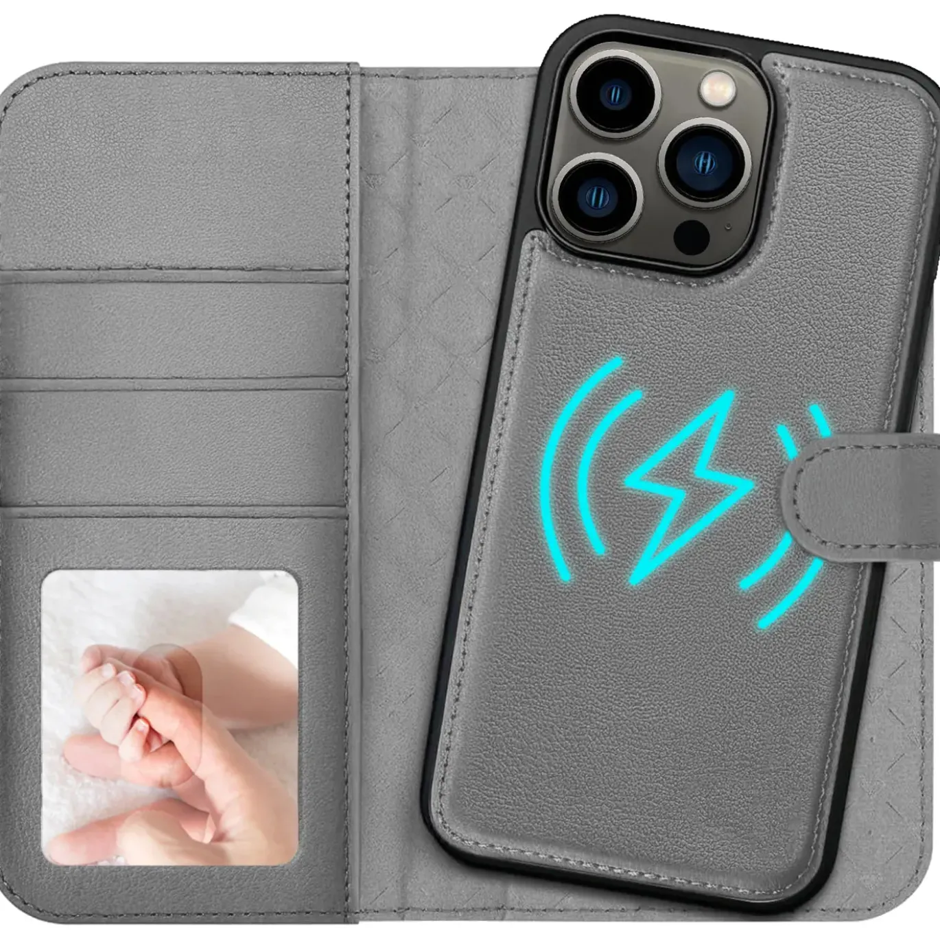 iPhone 13 Pro - Klapphülle mit Kartenfächern & MagSafe-Kompatibilität