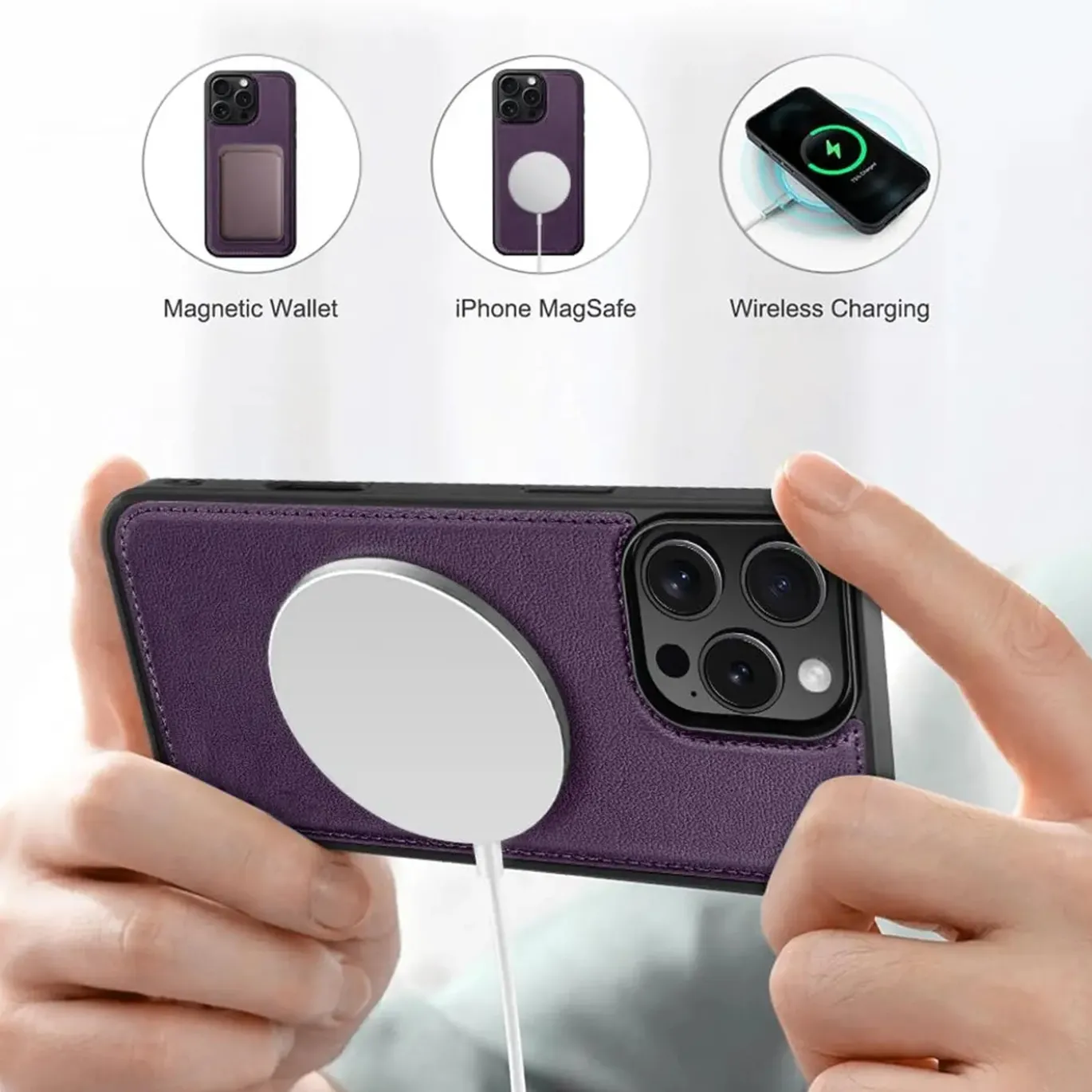 iPhone 13 Pro - Klapphülle mit Kartenfächern & MagSafe-Kompatibilität