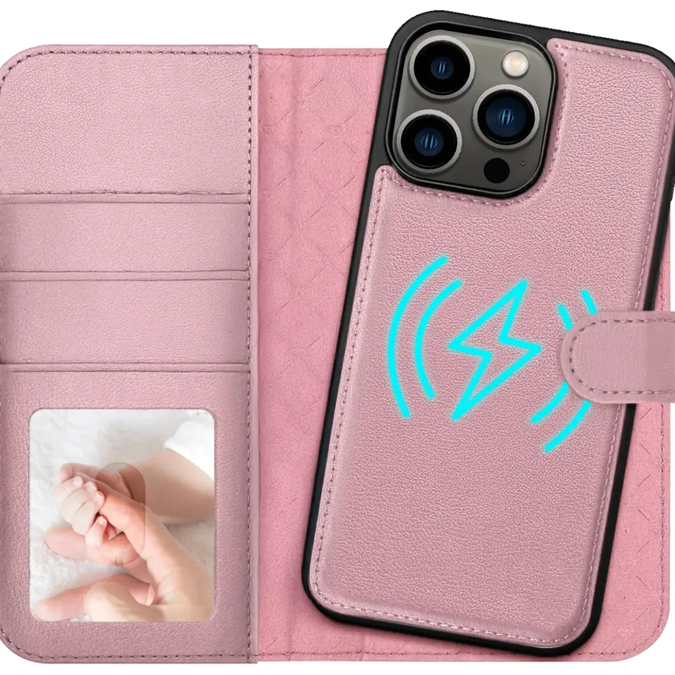 iPhone 13 Pro - Klapphülle mit Kartenfächern & MagSafe-Kompatibilität