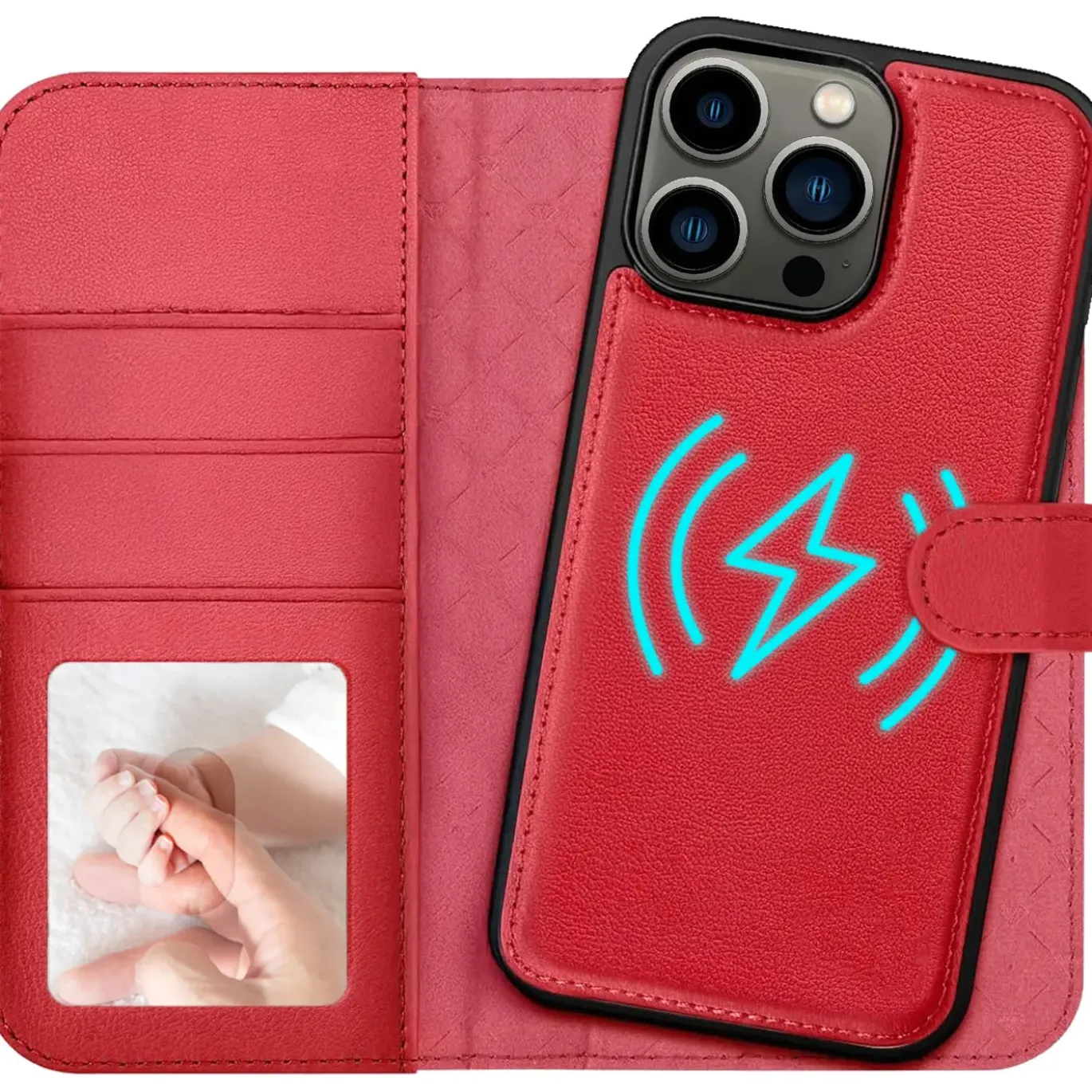 iPhone 13 Pro - Klapphülle mit Kartenfächern & MagSafe-Kompatibilität