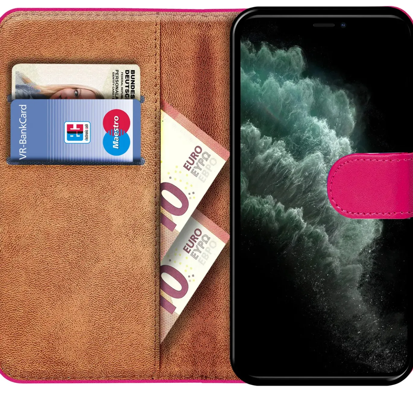 iPhone 11 Pro - Klapphülle mit Kartenfächern
