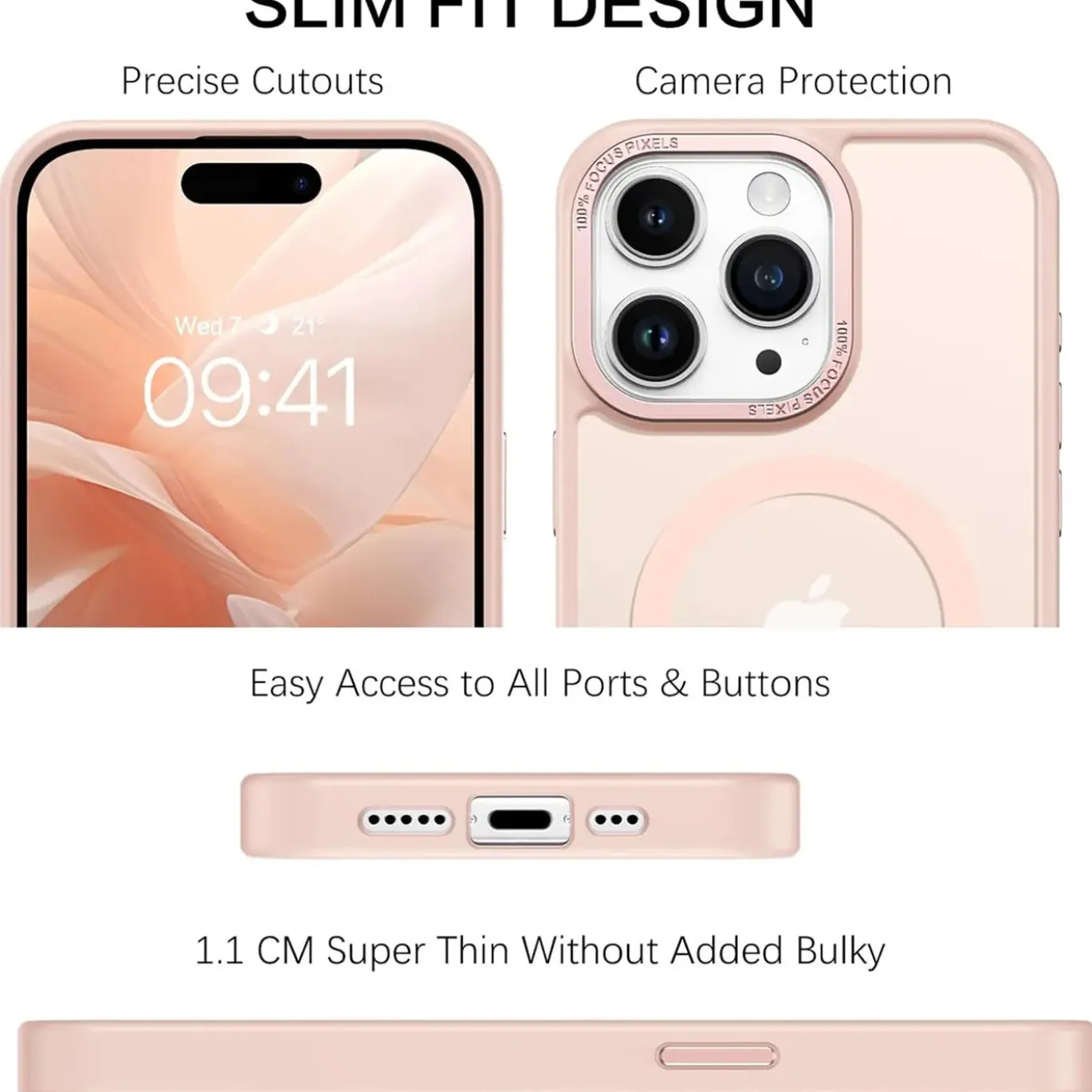 iPhone 14 Pro - MagSafe Hülle mit Kameraschutz