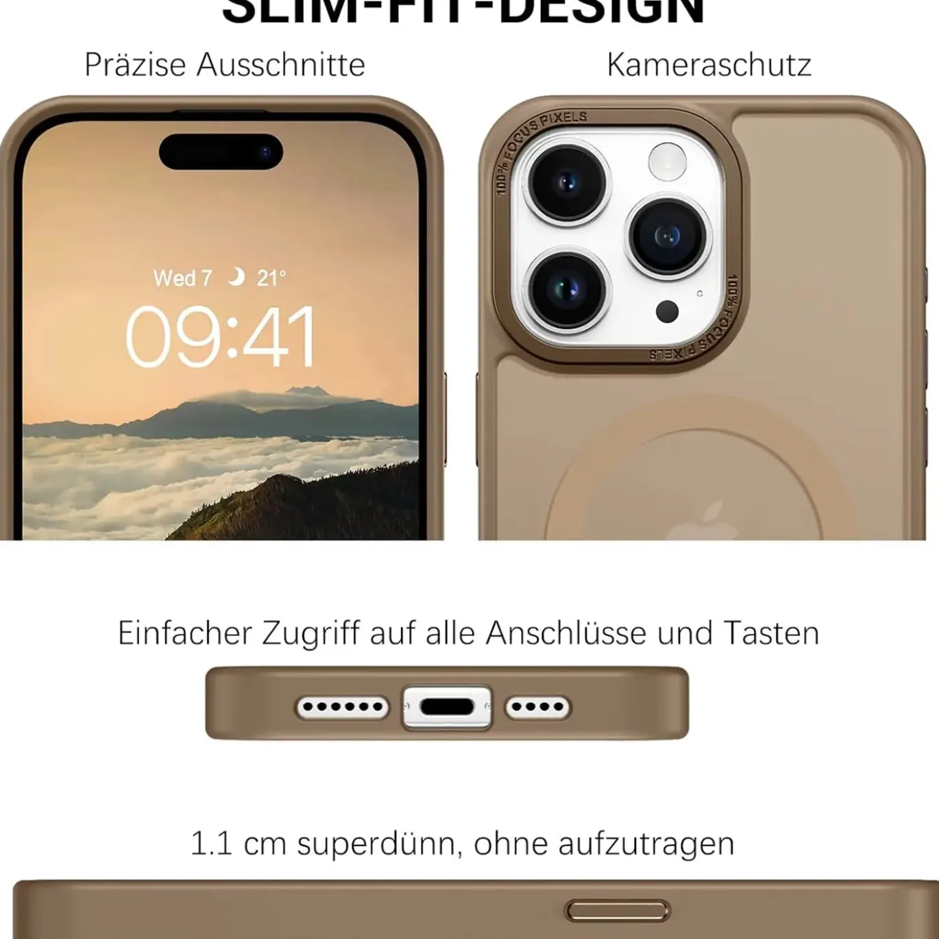 iPhone 14 Pro - MagSafe Hülle mit Kameraschutz