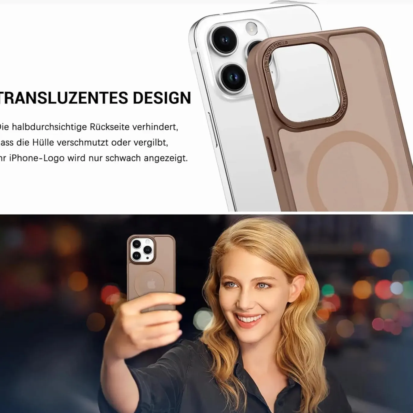 iPhone 14 Pro - MagSafe Hülle mit Kameraschutz