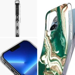 iPhone 13 Pro - Marmor & Sand Design Hülle